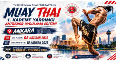 Muay Thai 1. Kademe Yardımcı Antrenör Uygulama Eğitimi Ankara’da Başlıyor! Muay Thai 1. Kademe Yardımcı Antrenör Uygulama Eğitimi Ankara’da Başlıyor!